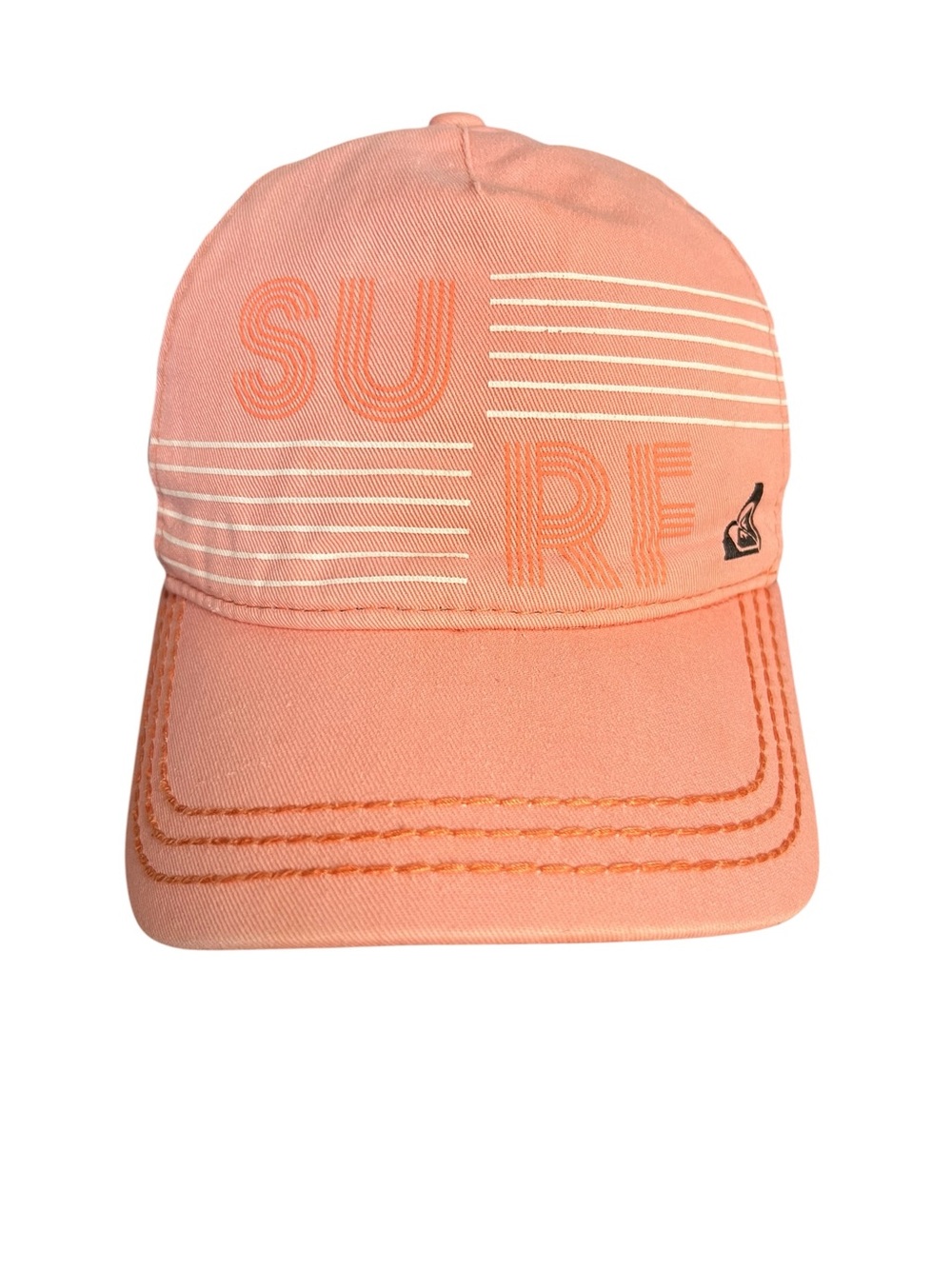 Roxy Surf Trucker Hat Pink Gray Adjustable Cap Beach Skate Surfing - Picture 3 of 11